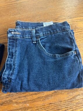 Wrangler Men's 36x29 Dark Blue Denim Jeans